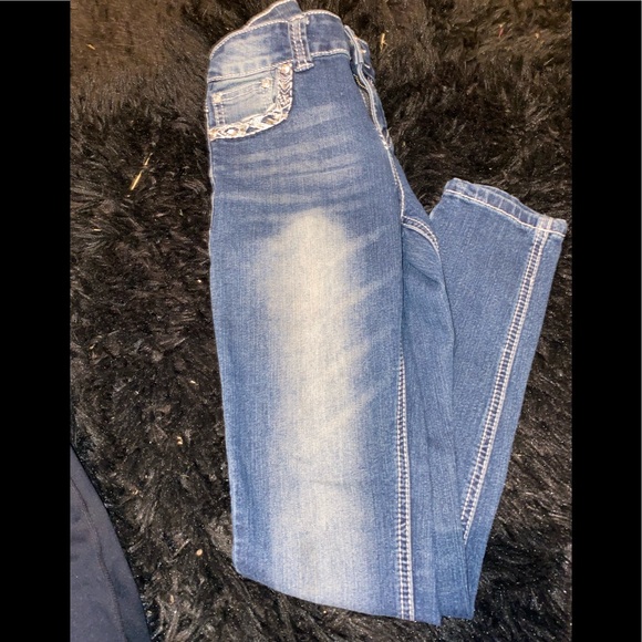 Cute rhinestone skinny jeans - Picture 1 of 3